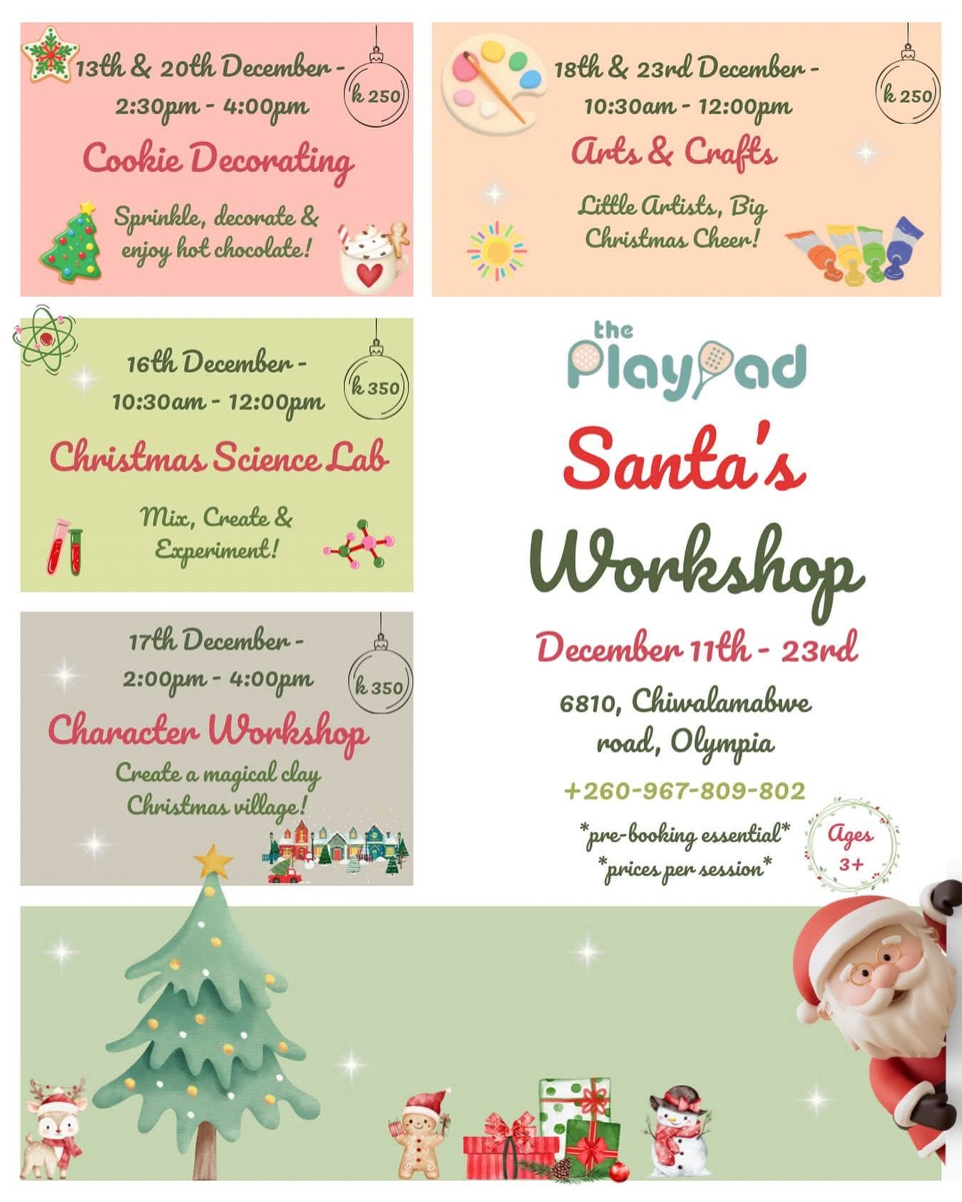 The PlayPad's Christmas Workshops